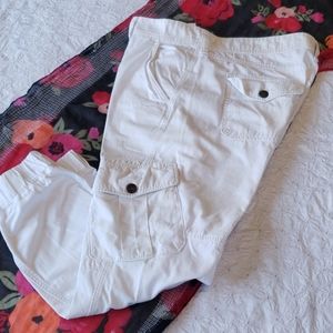 True Religion white mens jogger cargo pants 38